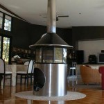 Custom Stainless Steel Fireplace